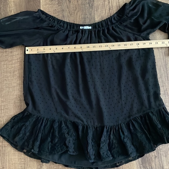 DR2 Nordstrom Black off the shoulder multi way wear Top size Large ECU - Picture 10 of 13